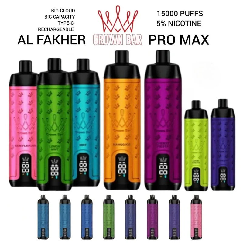 AI Fakher Crown Bar 15000 Trekken Pro Dual Mode Wegwerp E-sigaret – Kauwgomsmaak