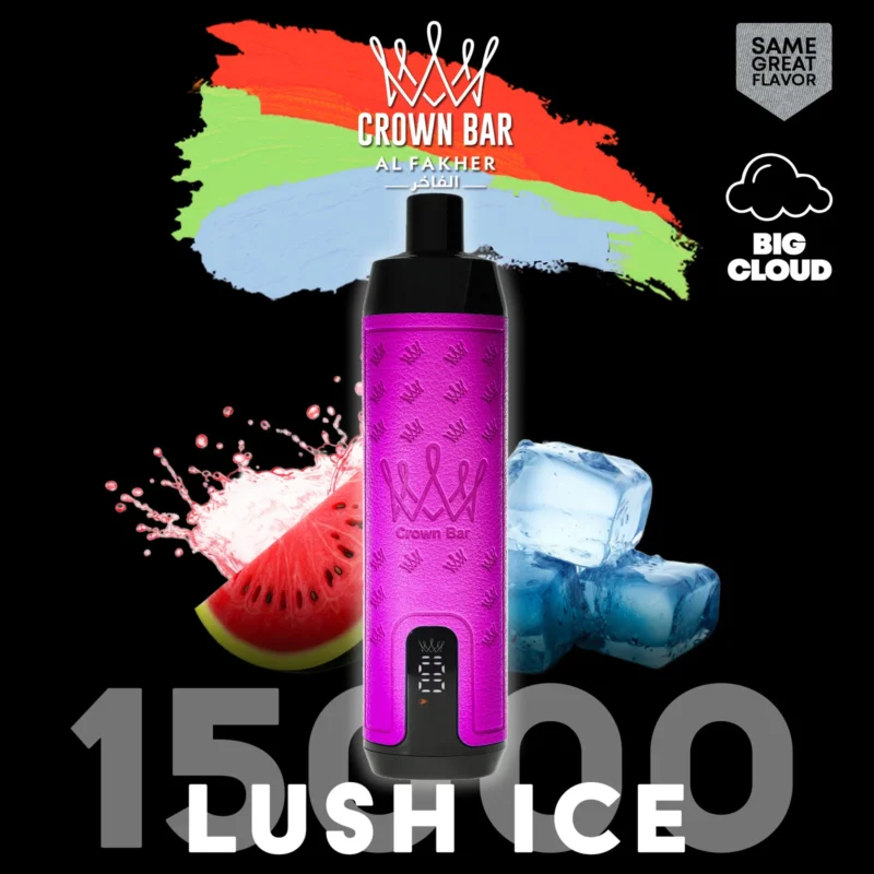 AI Fakher Crown Bar 15000 Trekken Wegwerp E-sigaret – Lush Ice