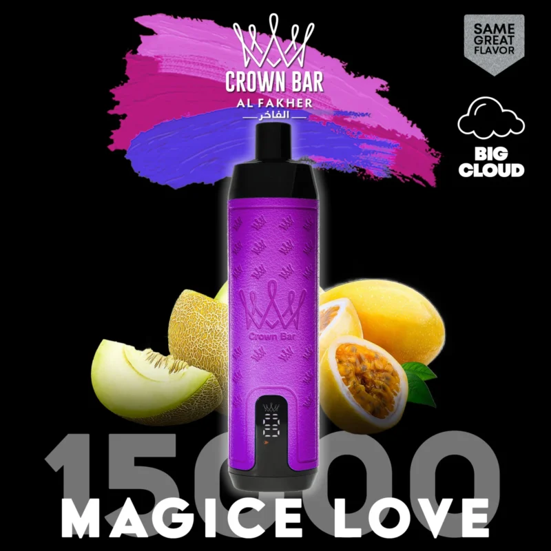AI Fakher Crown Bar 15000 Trekken Wegwerp E-sigaret – Magische Liefde