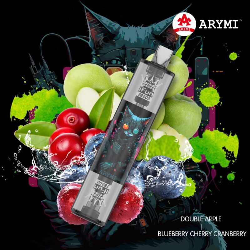 Arymi IFUN 28000 Trekken Wegwerp E-sigaret – Dubbele Appel - Blauwe Bes Kers Veenbes