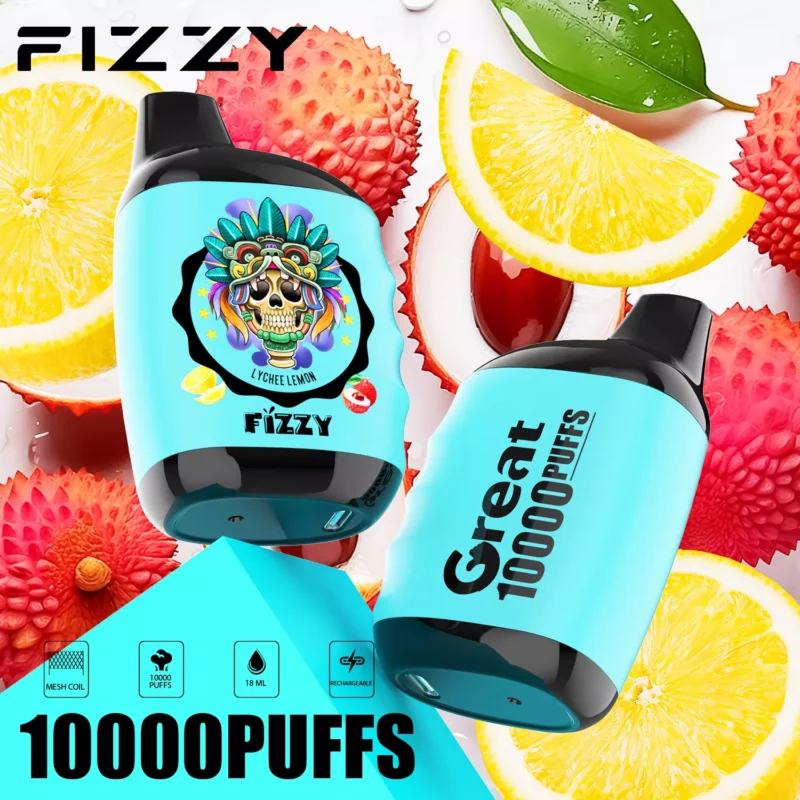 Fizzy GREAT 10000 Trekken Wegwerp E-sigaret – Lychee citroen