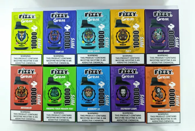 Fizzy GREAT 10000 Trekken Wegwerp E-sigaret – Mango perzik