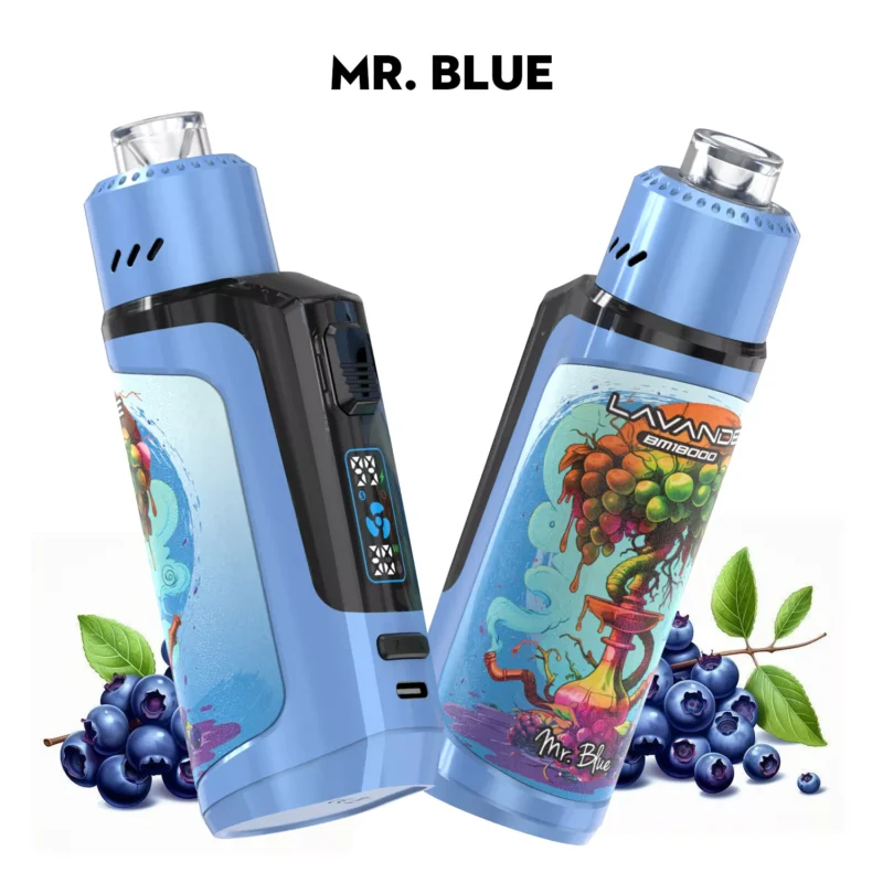 Lavande BM18000 Trekken Wegwerp E-sigaret – Mr. Blue