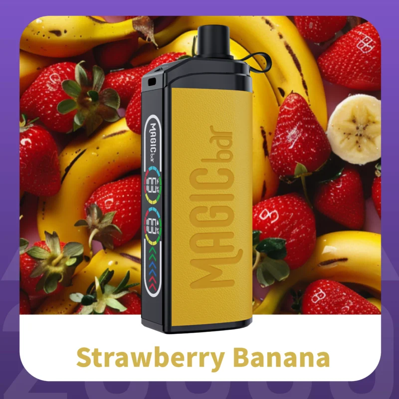Magic bar Alpha 20000 Trekken Wegwerp E-sigaret – Aardbei Banaan