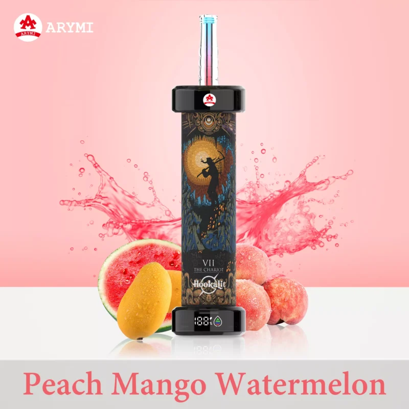 Arymi hookalit 40000 Trekken Wegwerp E-sigaret – Perzik Mango Watermeloen