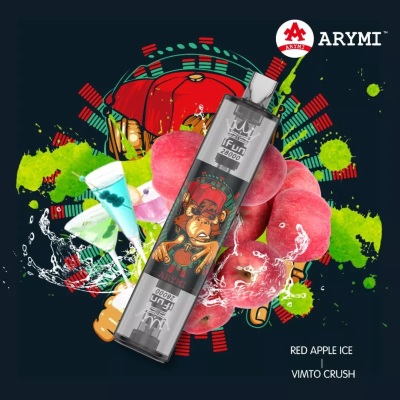 Arymi IFUN 28000 Trekken Wegwerp E-sigaret – Rode Appel - Vimto Crush