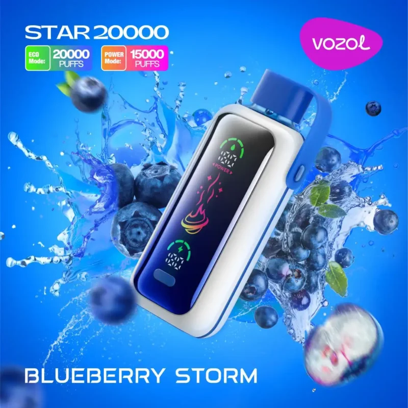 Vozol Star 20000 Trekken Wegwerp E-sigaret – BLAUWEBES STORM