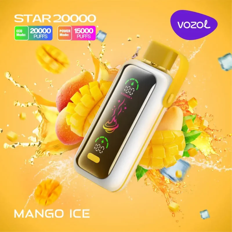 Vozol Star 20000 Trekken Wegwerp E-sigaret – MANGO ICE