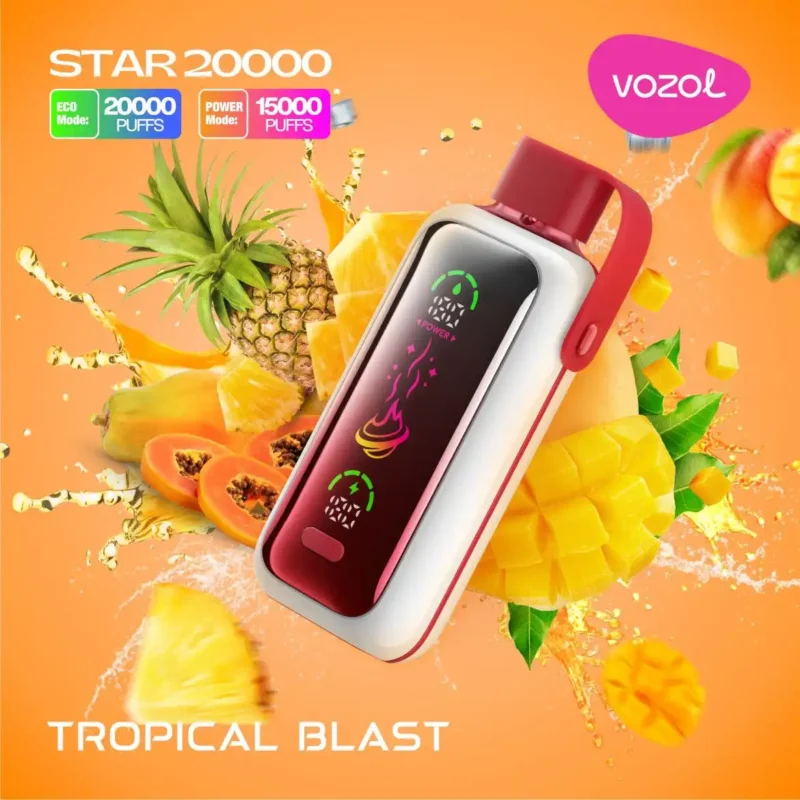 Vozol Star 20000 Trekken Wegwerp E-sigaret – TROPICAL BLAST